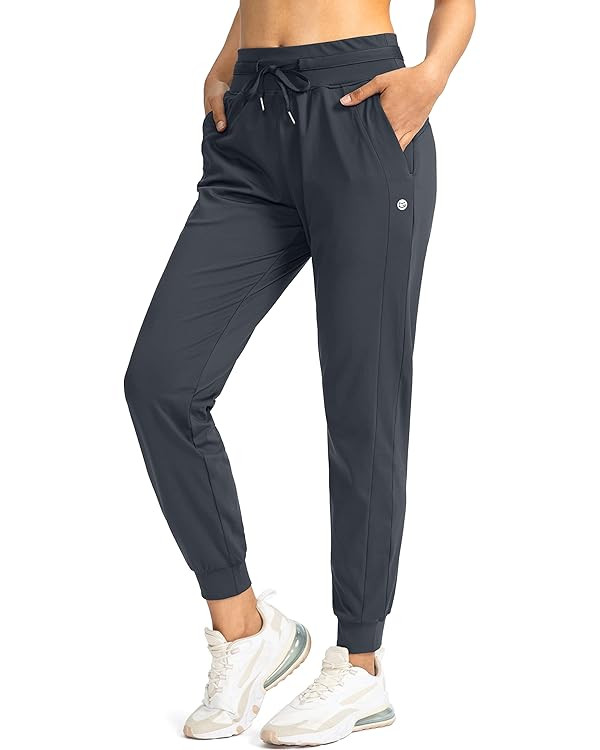 G Gradual Women's Joggers Pants with Zipper Pockets High Waisted Athletic Tapered Sweatpants for ... | Amazon (US)