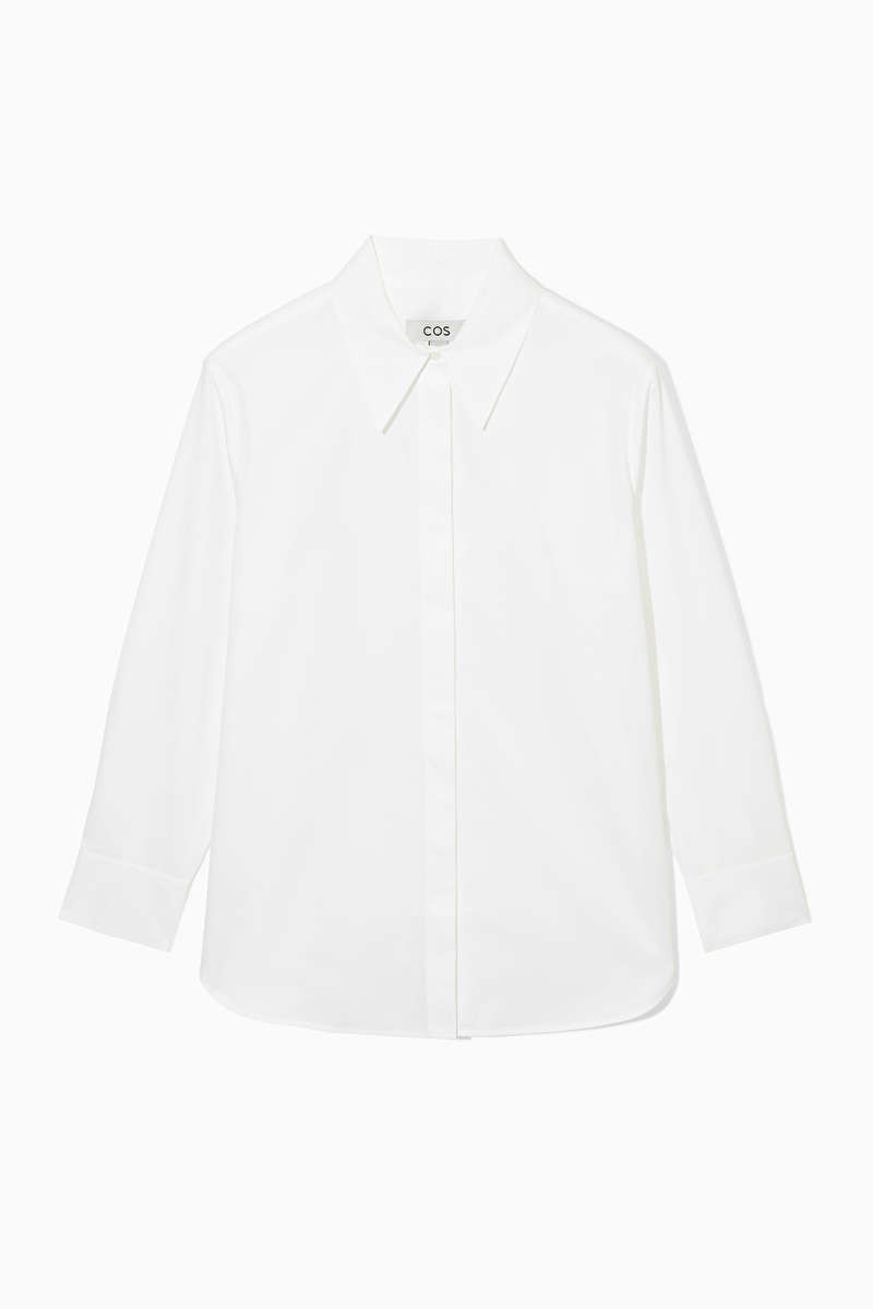 RELAXED COTTON-POPLIN SHIRT | COS UK