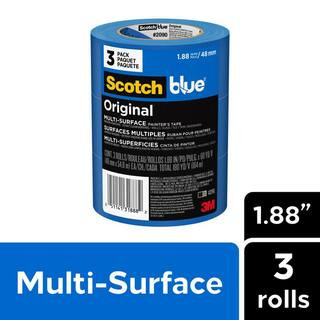 3M ScotchBlue 1.88 In. x 60 Yds. Original Multi-Surface Painter's Tape (3 Rolls) 2090-48EP3 - The... | The Home Depot