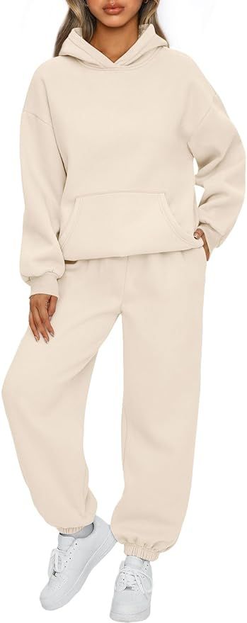 AUTOMET Womens 2 Piece Outfits Lounge Hoodie Sweatsuit Sets Oversized Sweatshirt Baggy Fall Fashi... | Amazon (US)