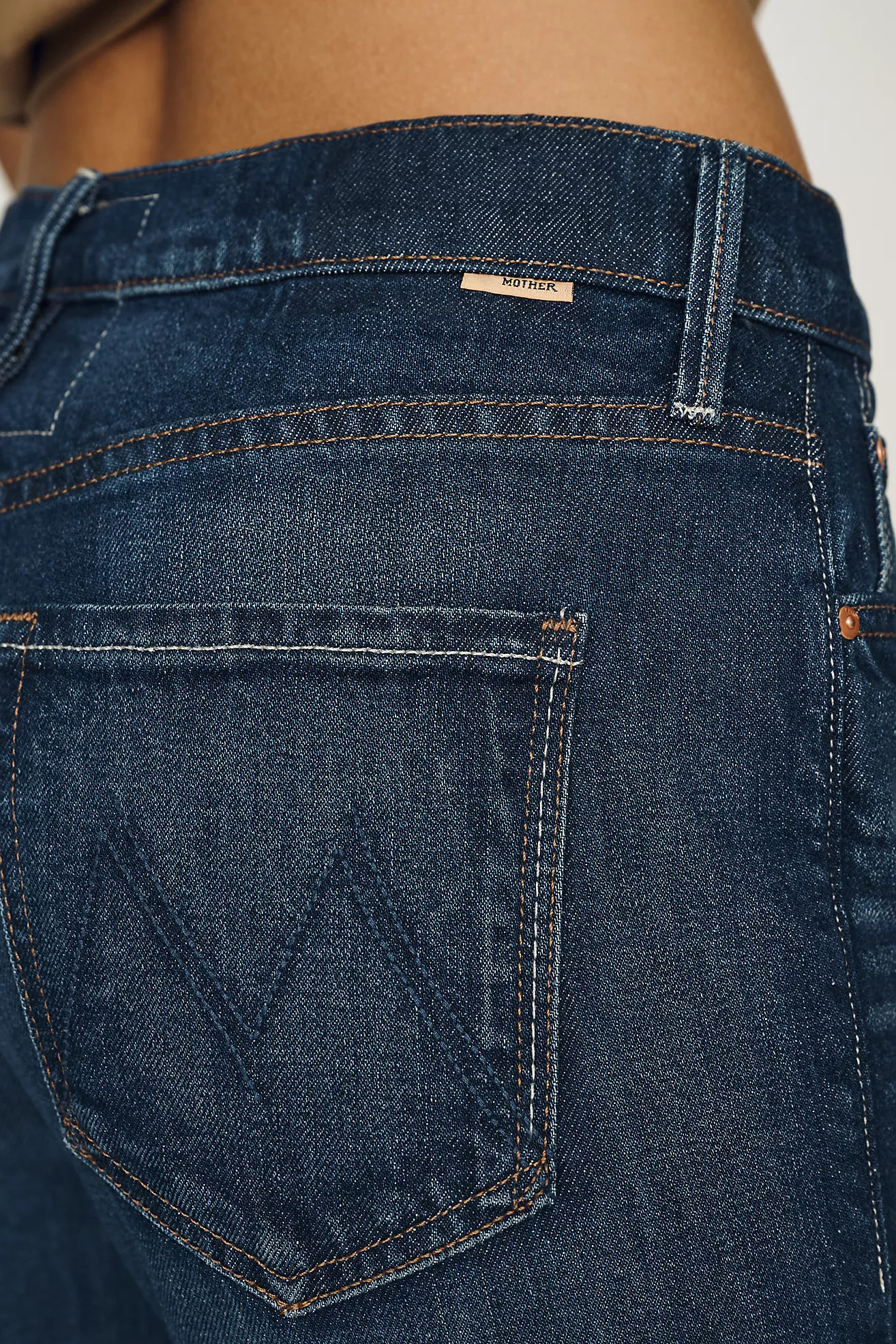 MOTHER Kick It Mid-Rise Straight-Leg Jeans | Anthropologie (US)