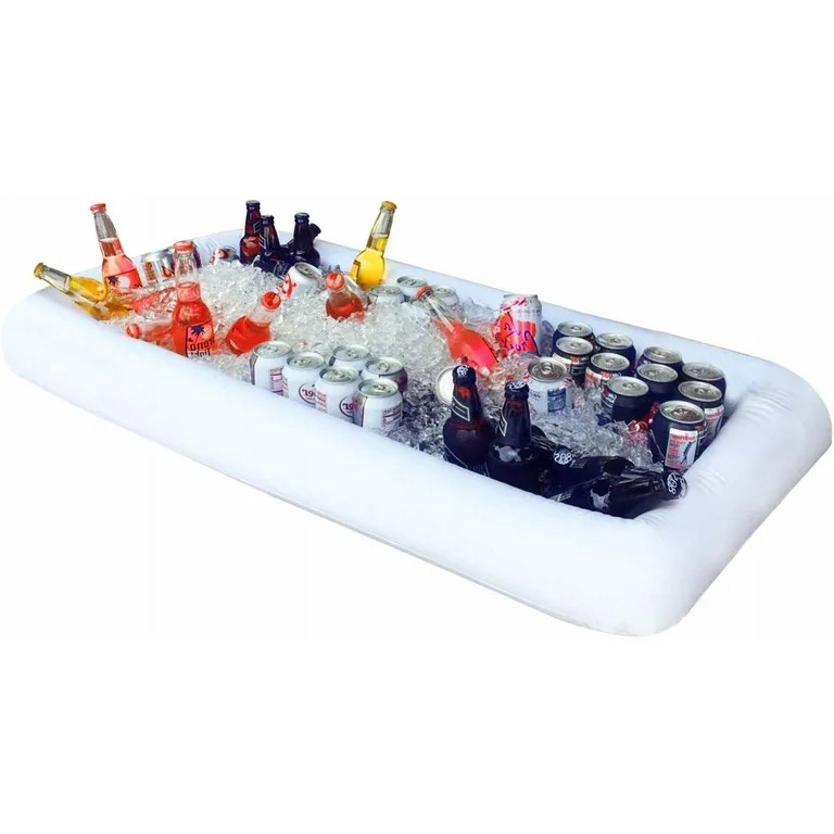 Novelty Place Inflatable Ice Serving Bar with Drain Plug - Salad Food & Drinks Tray for Party Pic... | Walmart (US)
