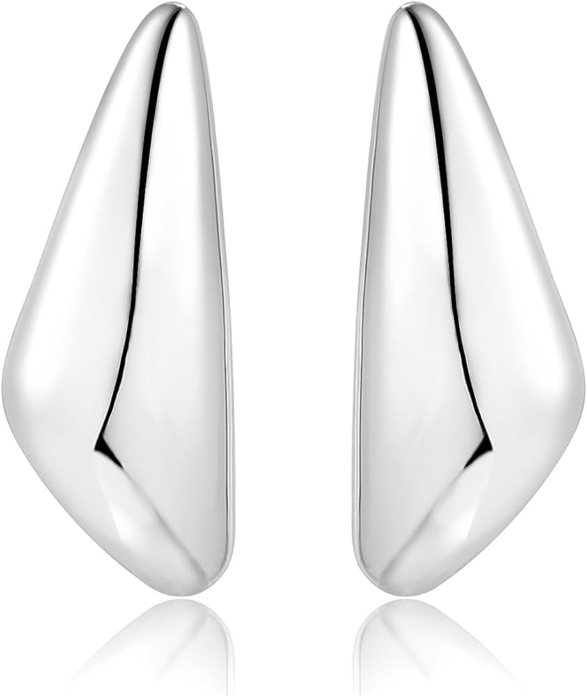 Chunky Gold Dangle Earrings For Women Gold Plated Statement Earrings Large Minimalist Geometric L... | Amazon (US)