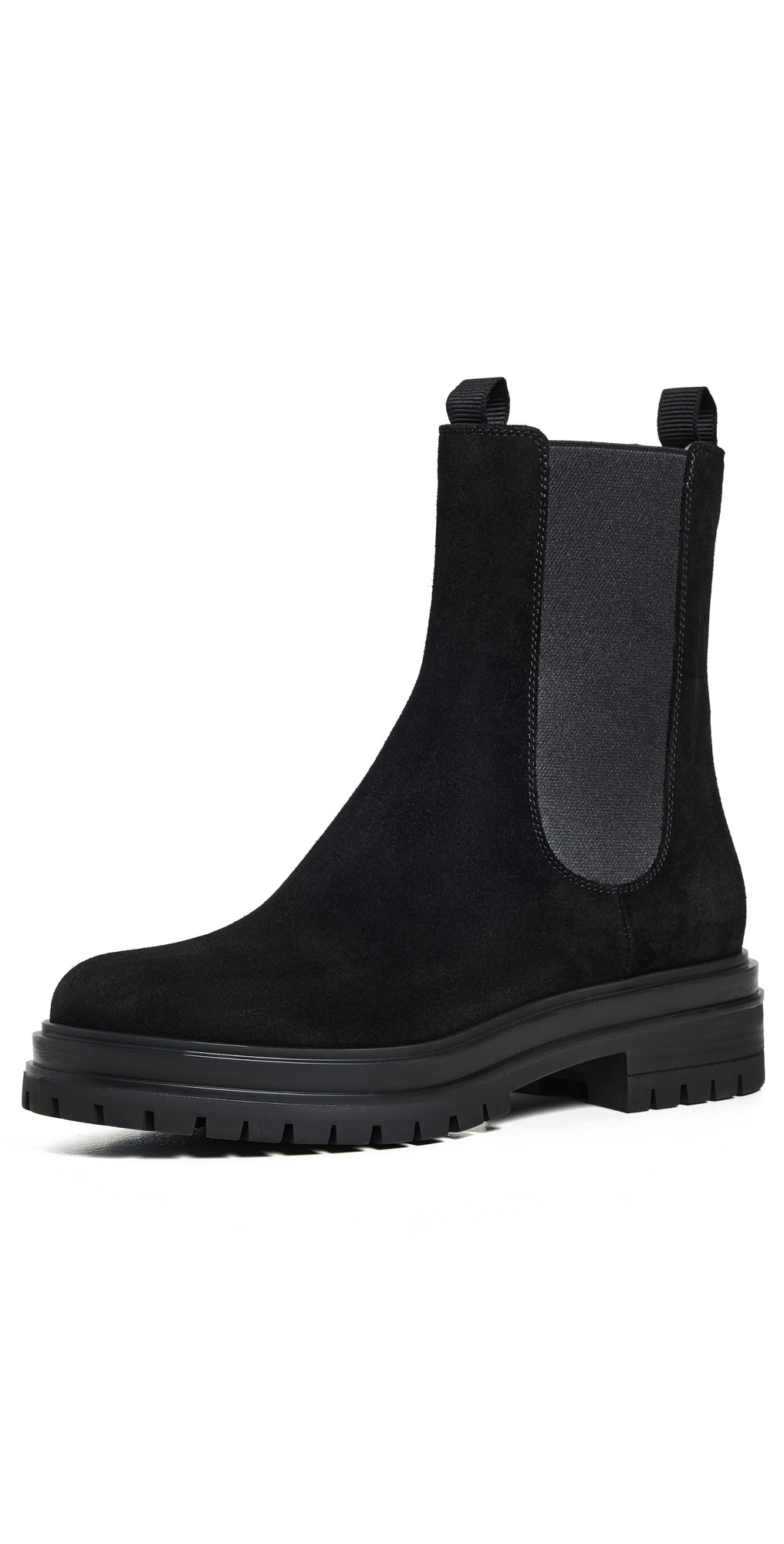 Gianvito Rossi Chester Suede Boots Black 37 | Shopbop