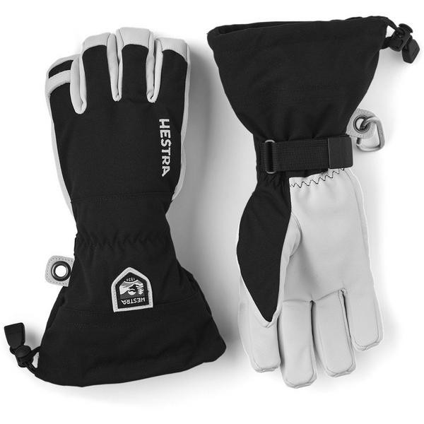 Men's Hestra Army Leather Heli 5 Finger Gloves 12 Black | Scheels Sports