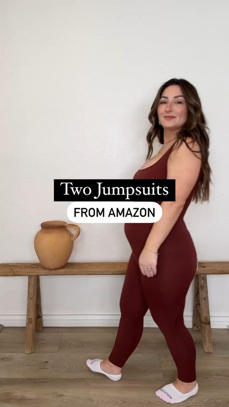 Jumpsuit is ribbed and stretchy! i’m 5’0” in a size small (bump friendly- there is some compression but it’s supportive) 
Cardigan size small
Boots: true to size

Petite, pregnancy and maternity friendly

#LTKbump #LTKstyletip #LTKfindsunder100