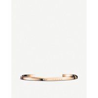 Daniel Wellington Classic Cuff rose-gold plated stainless steel bracelet large | Selfridges