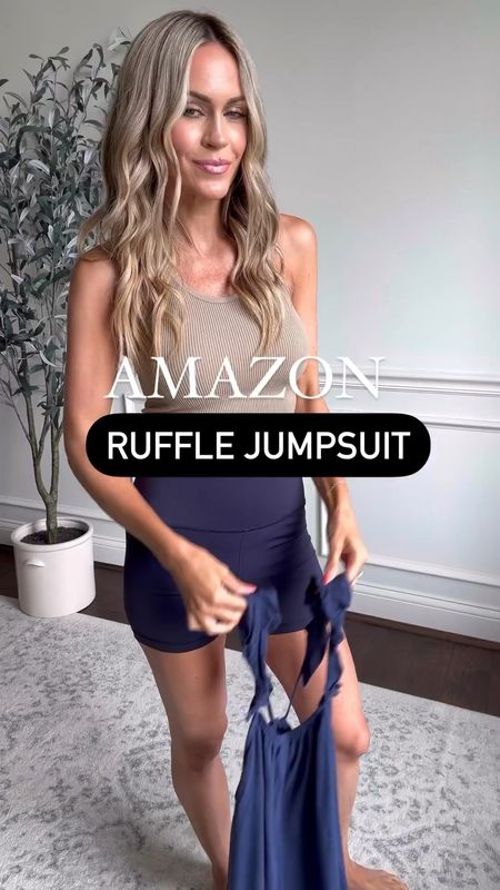 Amazon ruffle strap jumpsuit - wearing size small

#LTKstyletip #LTKunder50 #LTKFind