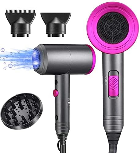 Ionic Hair Dryer, 1800W Professional Blow Dryer (with Powerful AC Motor), Negative Ion Technolog, 3  | Amazon (US)