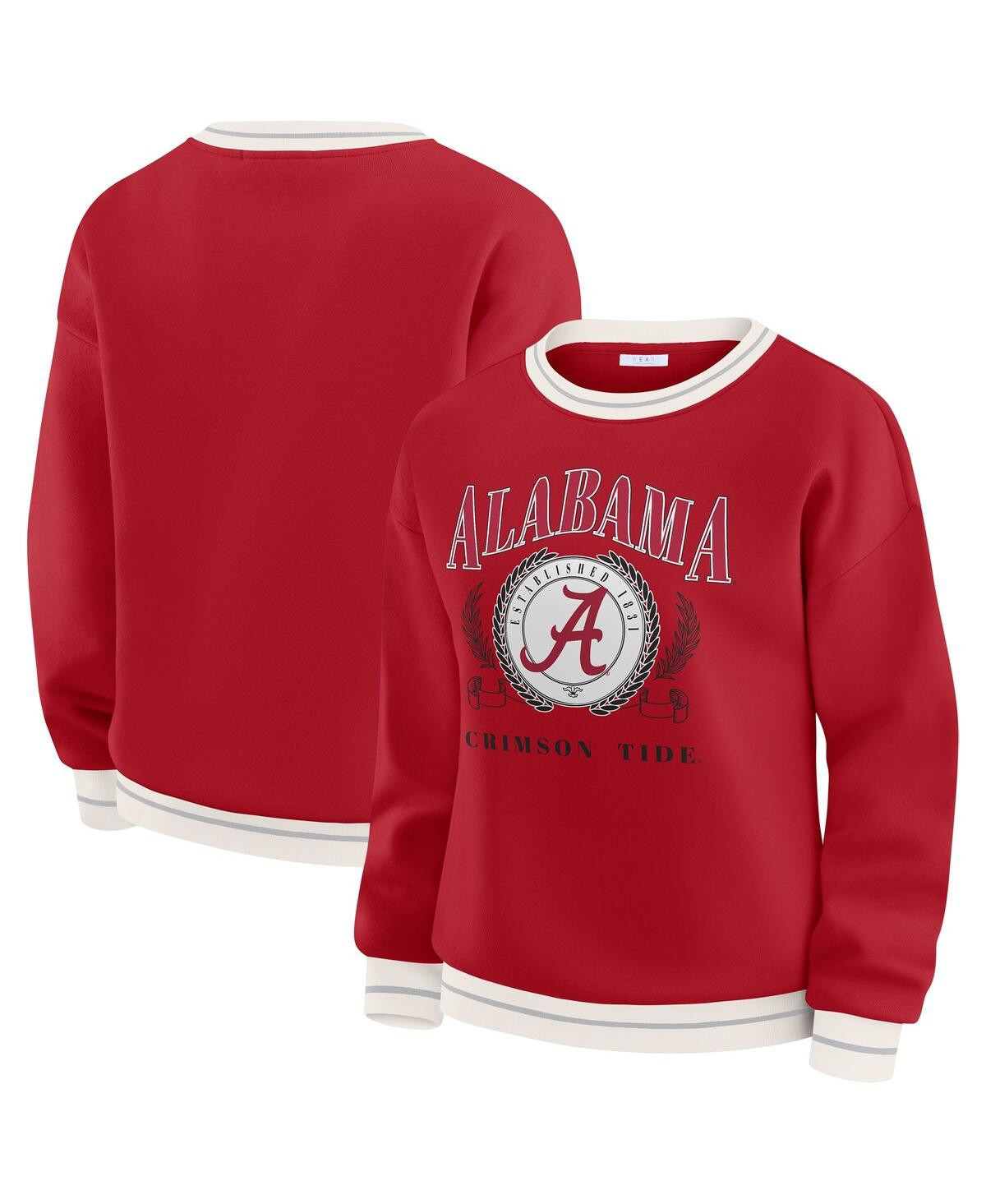 Wear by Erin Andrews Women's Crimson Alabama Crimson Tide Seal Sweatshirt - Crimson | Macy's