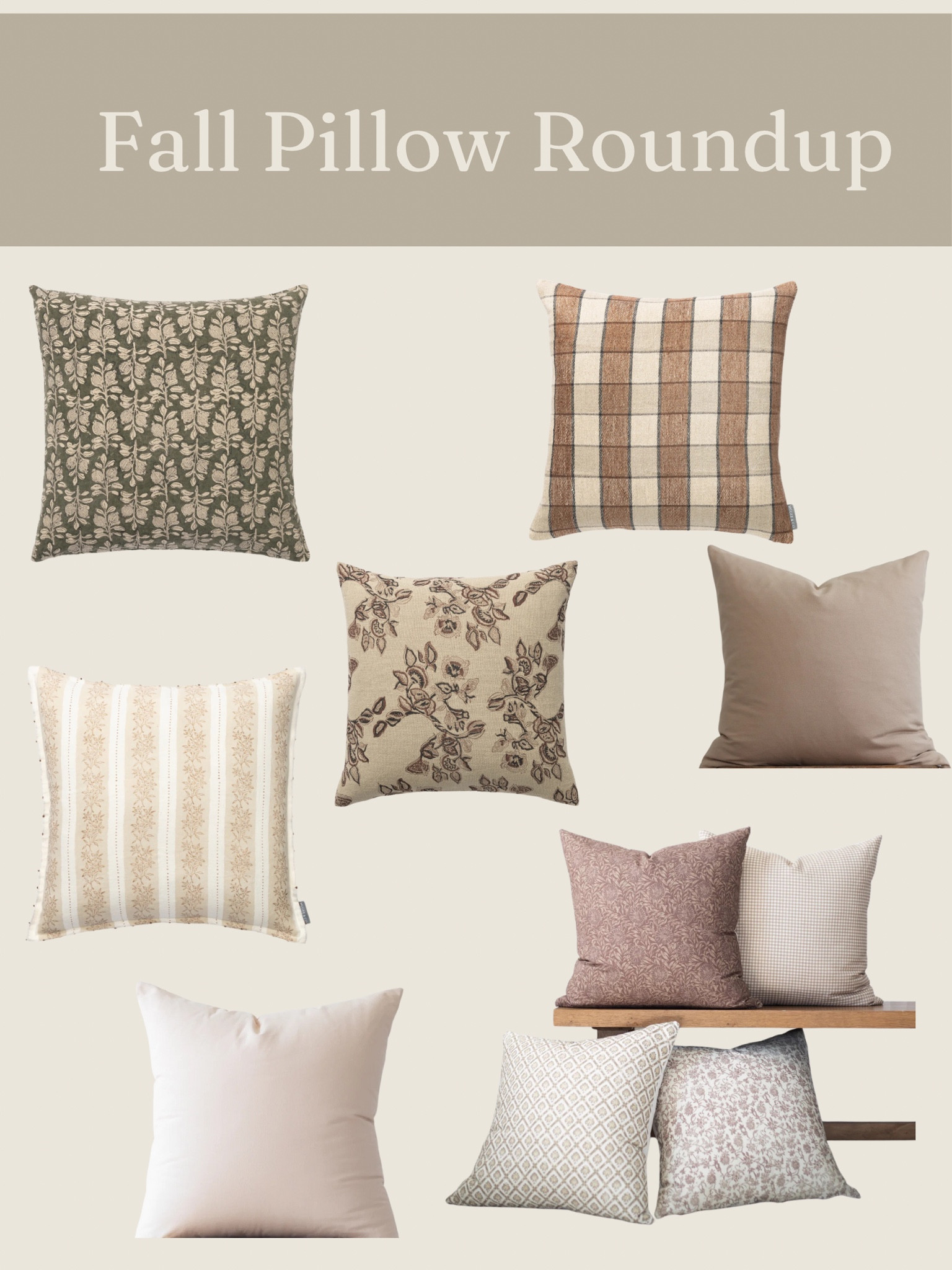 Beautiful patterns and colors! My favorite fall pillow looks for this season 🤎 

#LTKHoliday #LTKSeasonal #LTKHome