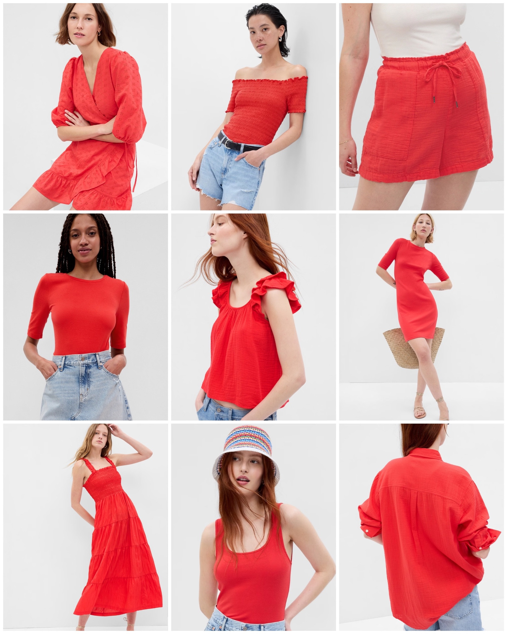 Warm Red at Gap!
Color name: Tomato Red

#LTKunder50 #LTKunder100 #LTKsalealert