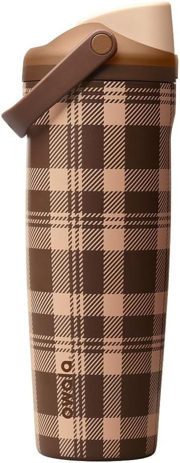Owala FreeSip Sway Stainless Steel Water Bottle 30 oz, Plaid and Simple | Amazon (US)
