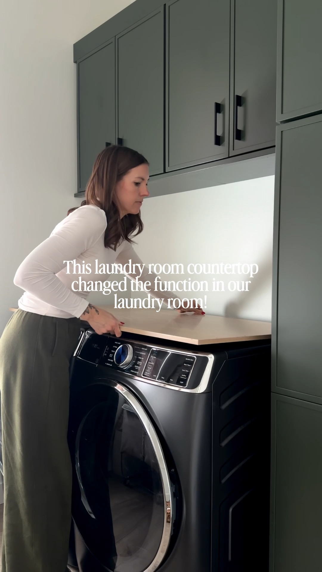 We added this countertop to our laundry room 5 months ago and we love it! It makes it so easy to fold clothes, etc  

#LTKHome