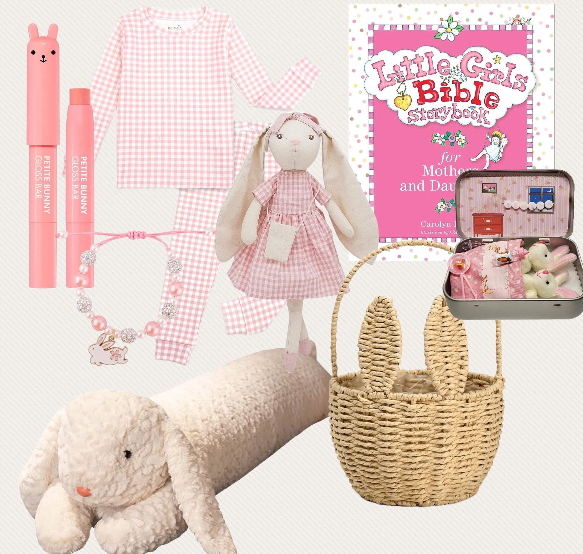 Little girl Easter baskett