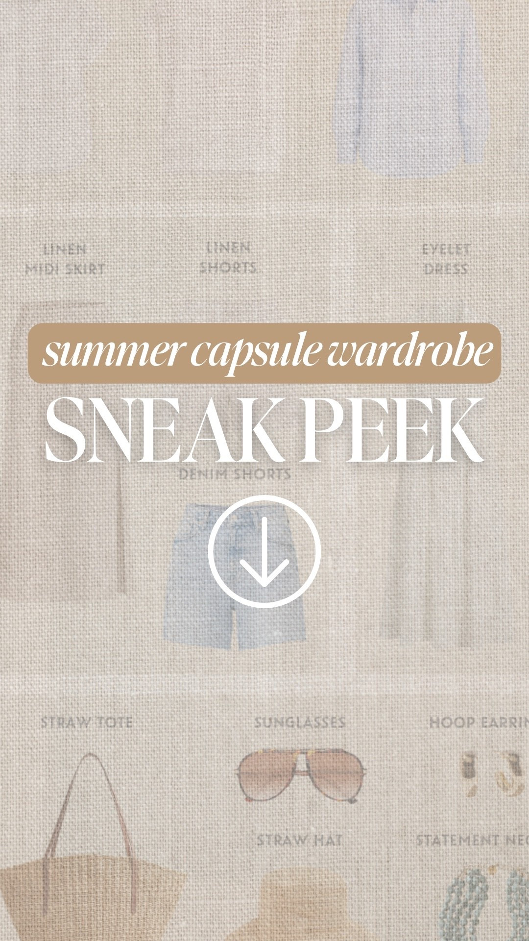 A sneak peek of a few must have closet staples from my summer capsule wardrobe!