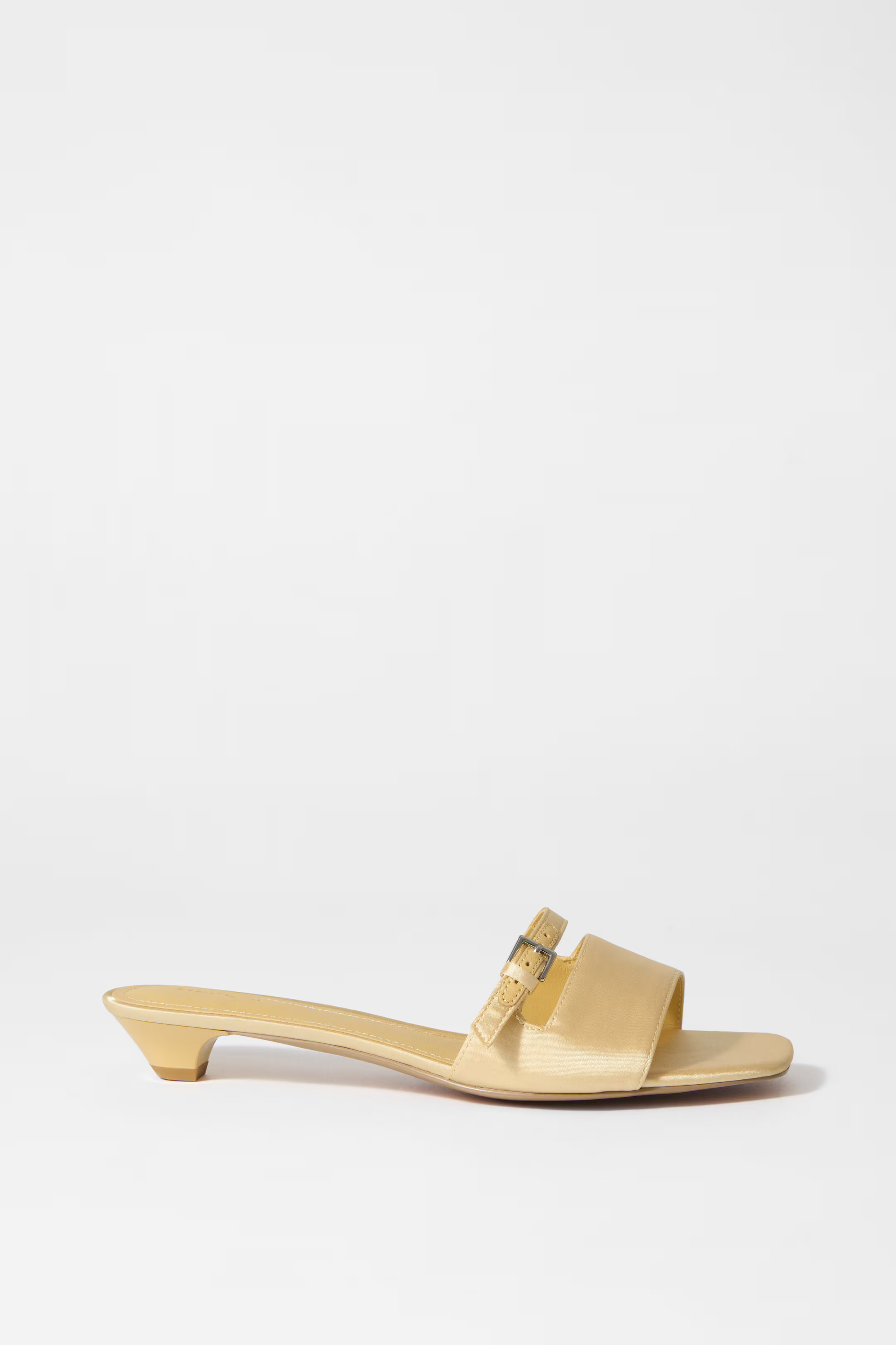 Buckle-Embellished Leather Mules | H&M (UK, MY, IN, SG, PH, TW, HK)