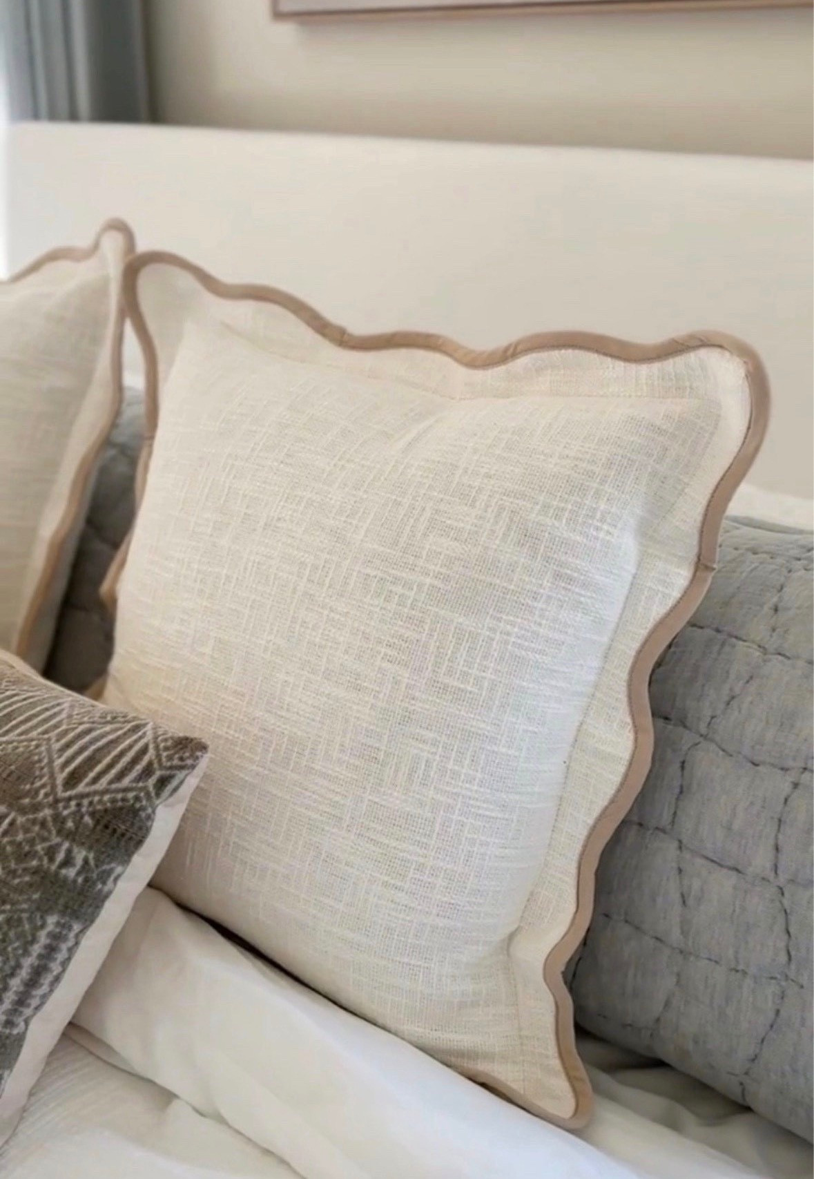These scalloped pillows are stunning!! The detail is so good and I love the colors. Such an affordable price from Amazon! Bedframe on sale too!

#LTKSaleAlert #LTKHome