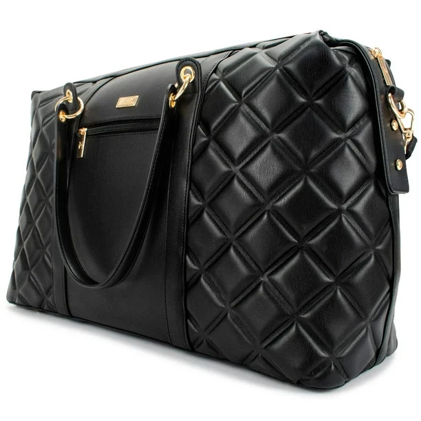 BADGLEY MISCHKA Quilted Travel Tote Weekender Bag - Walmart.com | Walmart (US)