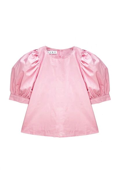 Balloon Sleeve Shirt - Blush | Shop BURU
