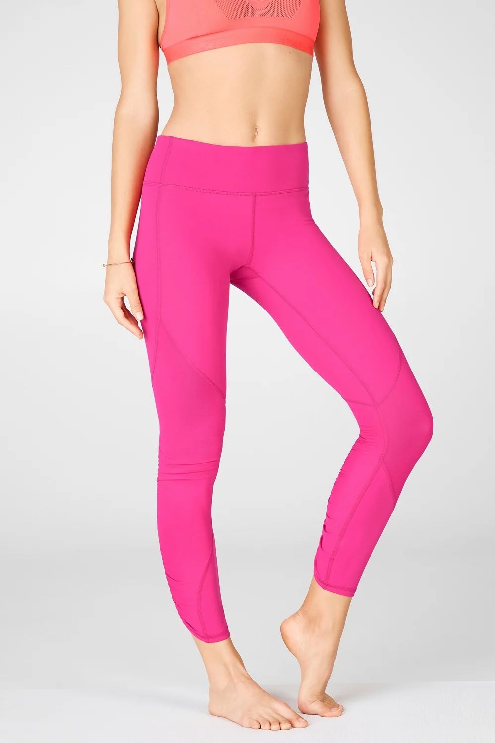 Mid-Rise Pureluxe Ruched 7/8 | Fabletics