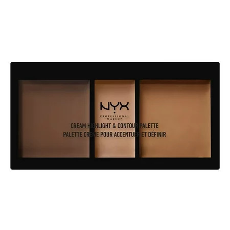 NYX Professional Makeup Cream Highlight & Contour Palette Deep | Walmart (US)