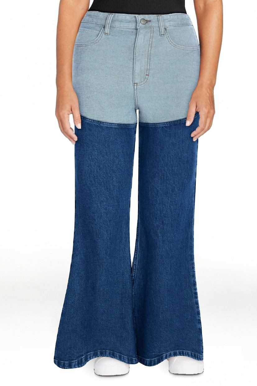 Kacey Lee Women's Long Denim Chaps Jeans, Sizes 0-18 | Walmart (US)
