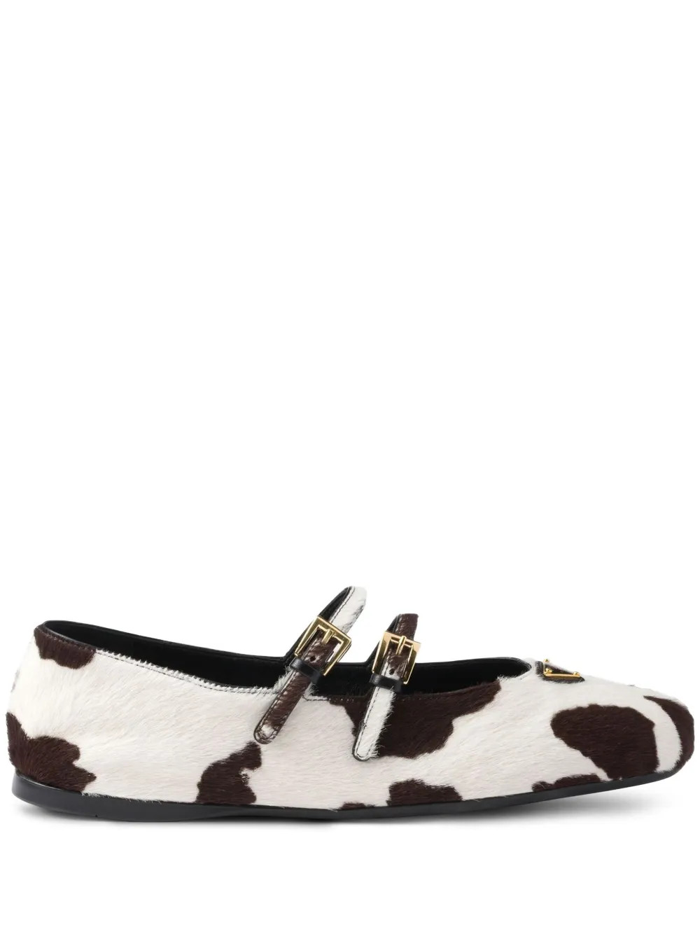 cow-print ballet flats | Farfetch Global