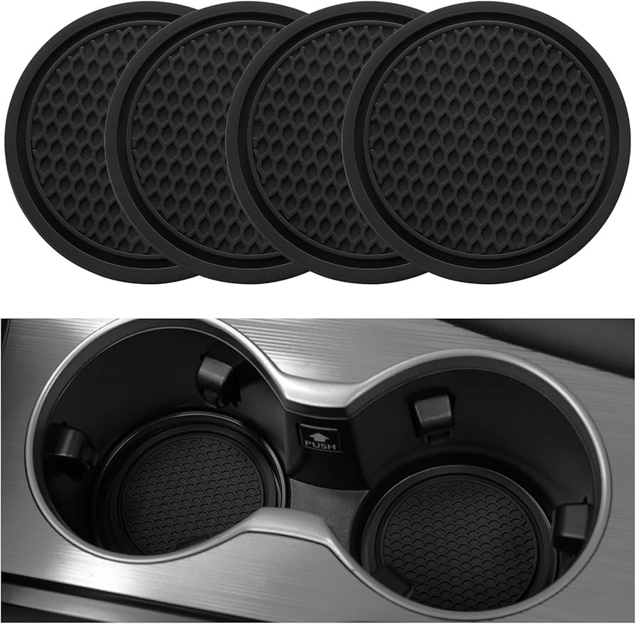 SINGARO Car Cup Coaster, 4PCS Universal Non-Slip Cup Holders Embedded in Ornaments Coaster, Car I... | Amazon (US)