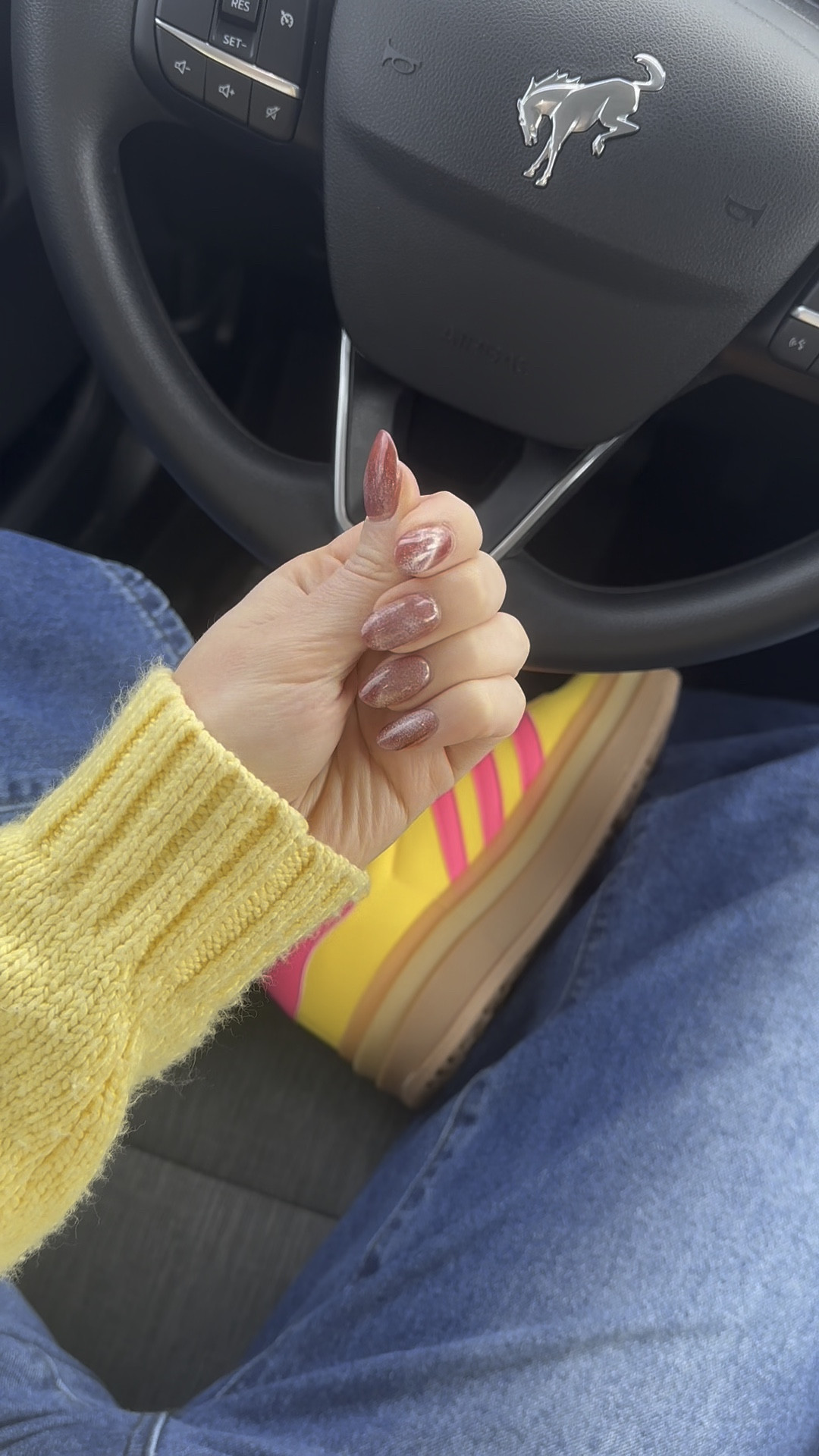 Reel 1/27/25

Yellow and pink adidas gazelles platform, adidas sneakers, platform chunky tennis shoes, 3 stripes, yellow cardigan sweater, straight leg baggy jeans, cat eye nails, just left the nail salon look, fresh set of nails, sparkly pink polish, cat eye nail polish, diy nail routine, valentines nail inspo inspiration 

#LTKShoeCrush #LTKFindsUnder100 #LTKBeauty