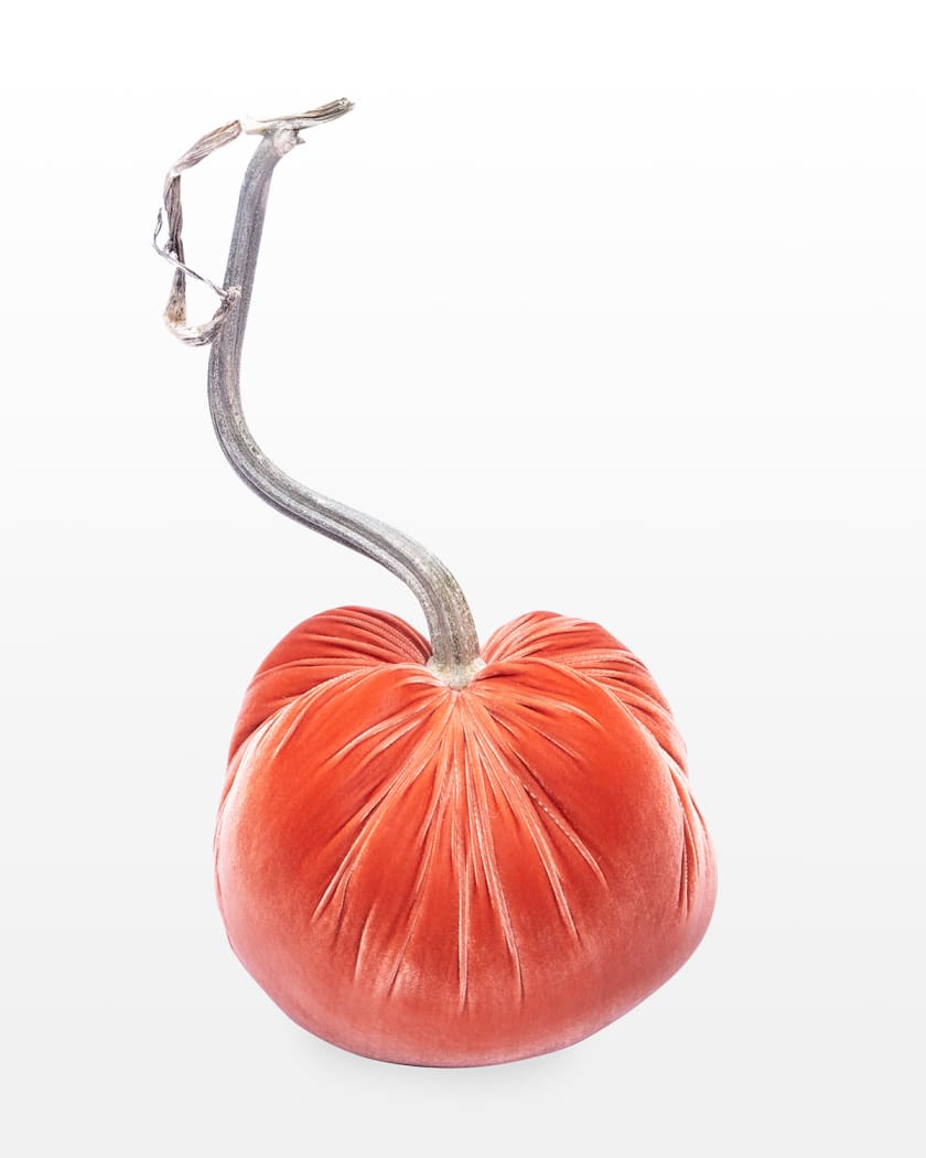 Hot Skwash Large Velvet Pumpkin | Neiman Marcus
