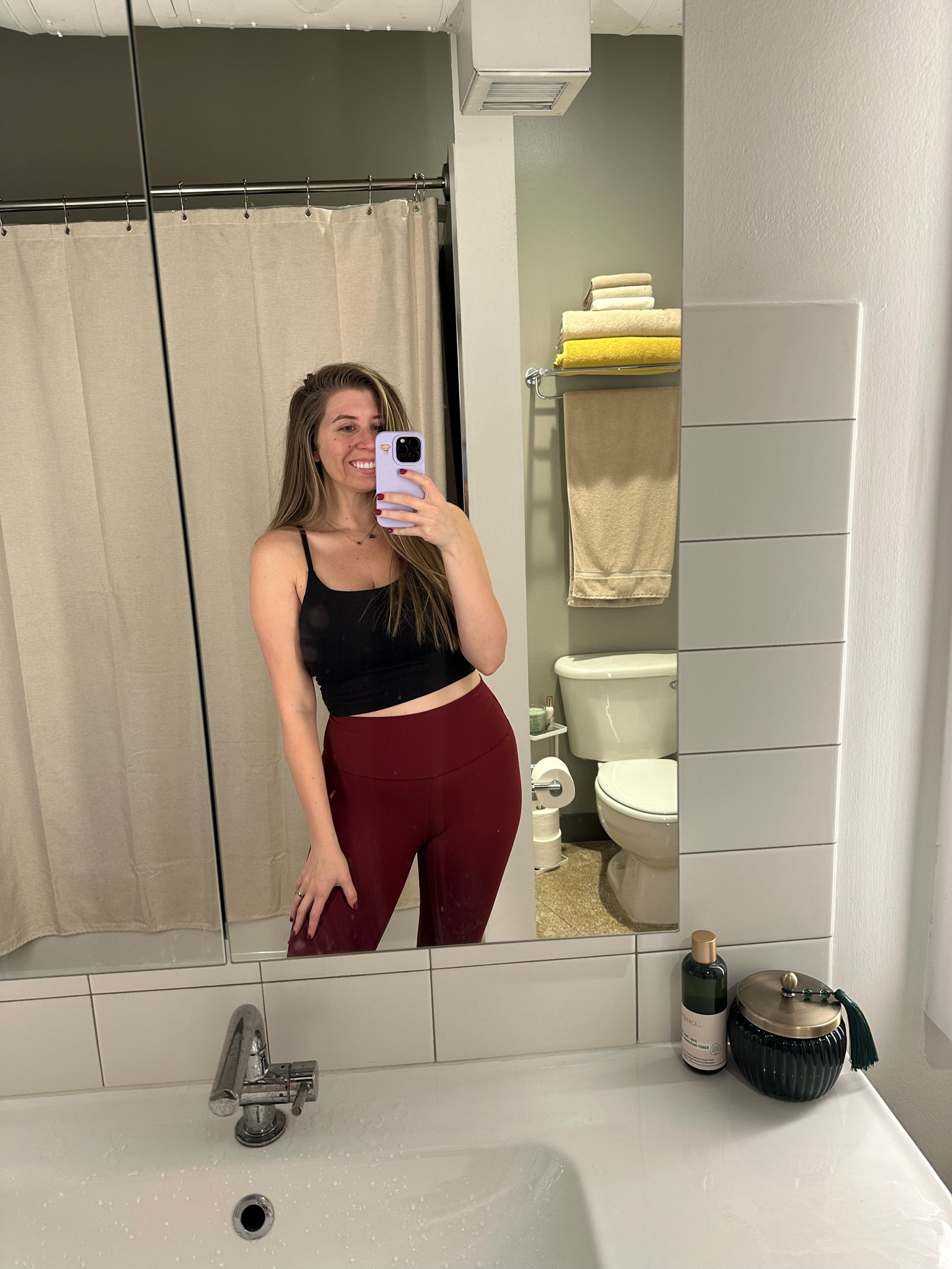 an easy at home yoga fit for under $50! built in bra tank + buttery soft leggings 🧘🏼‍♀️

#LTKfit #LTKunder50 #LTKbeauty