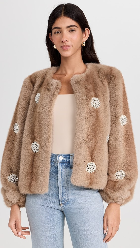 Cinq à Sept Faux Fur Benson Coat | Shopbop | Shopbop