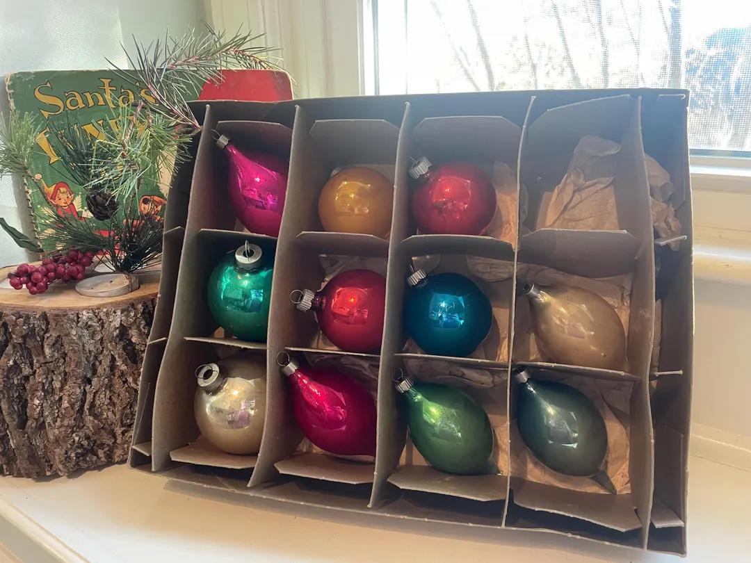 Vintage Shiny Brite and Other Vintage Christmas Ornaments. 1930s-1950s. Multiple Available. - Ets... | Etsy (US)