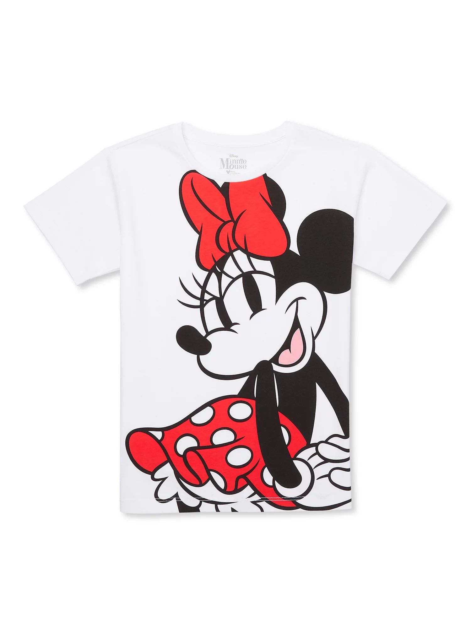 Disney Girls Minnie Mouse, Crew Neck, Short Sleeve, Graphic T-Shirt, Size 4-16 | Walmart (US)