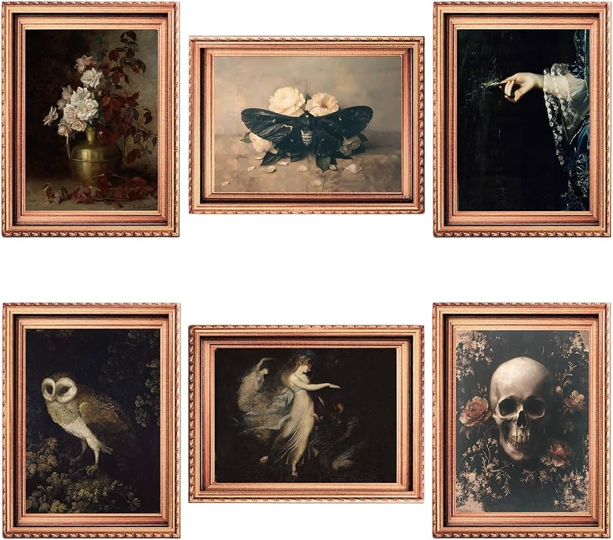 Dazoratix Spooky Halloween Fridge Magnets - 6 Pcs Dark Black Gothic | Amazon (US)