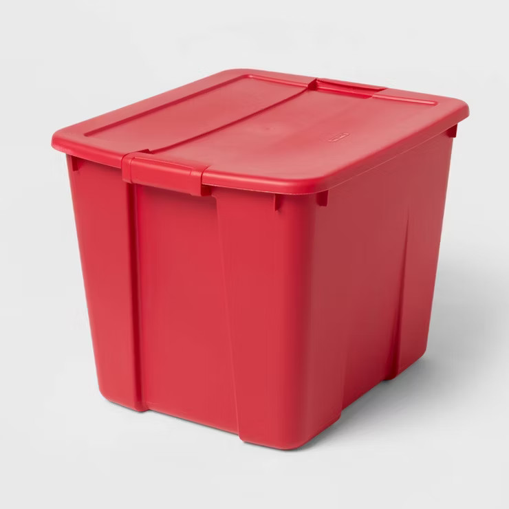 20gal Latching Storage Tote Red - Brightroom™ | Target
