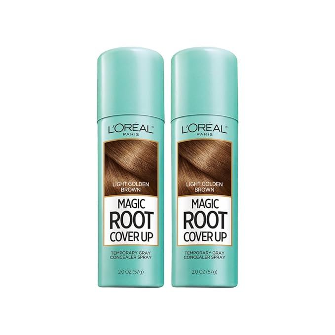 L'Oreal Paris Hair Color Root Cover Up Temporary Gray Concealer Spray Light Golden Brown (Pack of... | Amazon (US)