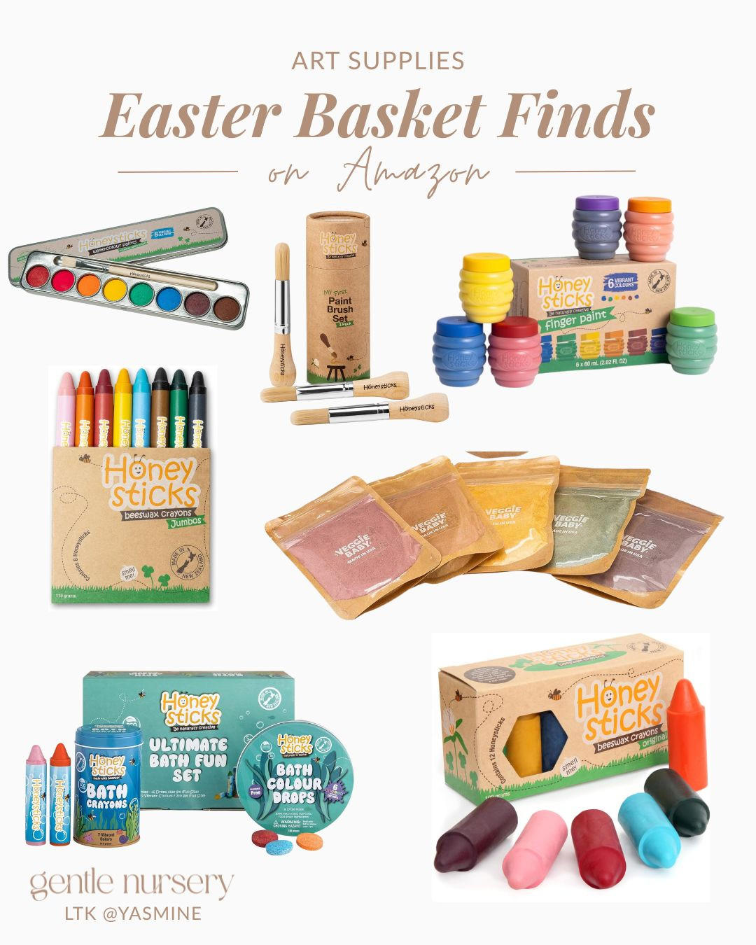 Easter basket find: Non-toxic crayons and art supplies! These make a great choice for babies and toddlers. 