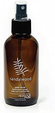 Hemlock Park Bathroom & Toilet Spray | Essential Oils Naturally Stop Odors (Sandalwood, 3.7 oz Gl... | Amazon (US)