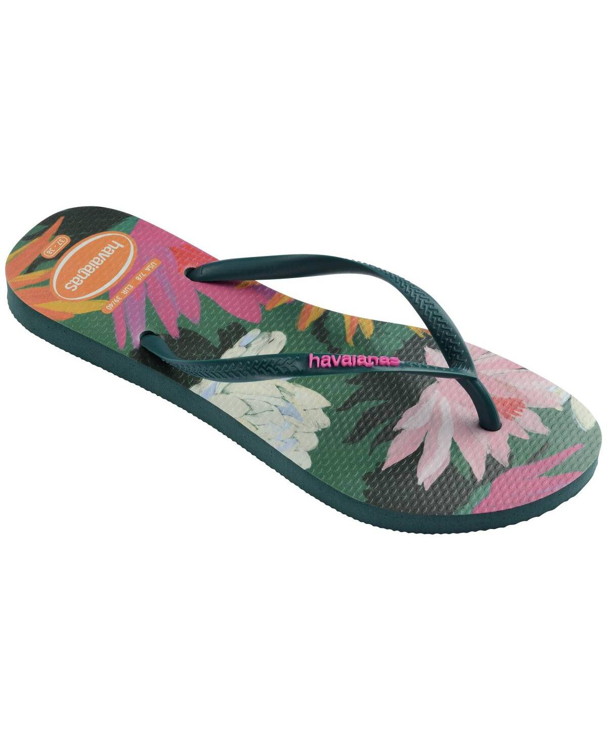 Havaianas Women's Slim Summer Slip On Sandals - Pantanal Green | Macy's