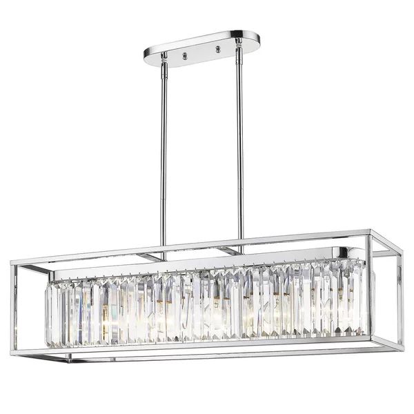 Dussault 5 - Light Lantern Rectangle Chandelier | Wayfair North America