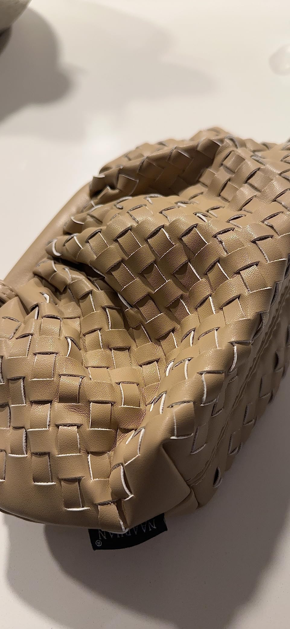 Dumpling Bag,Clutch Purse for women Shoulder Bag Dupes Designer Cloud handbag PU Leather Woven Handb | Amazon (US)