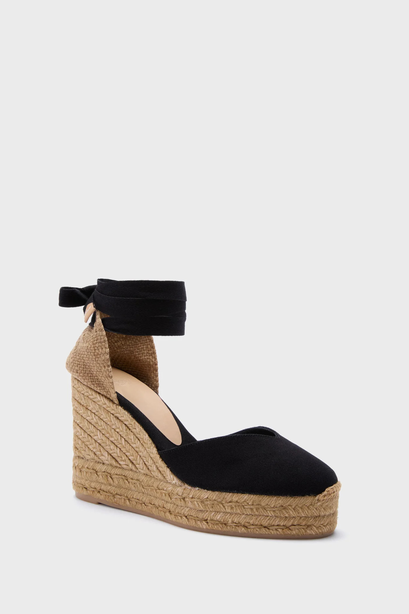 Black with Taupe Chiara Espadrilles | Tuckernuck (US)