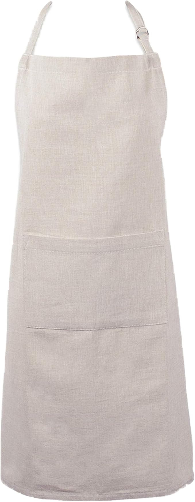 DII 100% Cotton Solid Chambray Kitchen Set, Chef Apron, Natural, 1 Piece | Amazon (US)