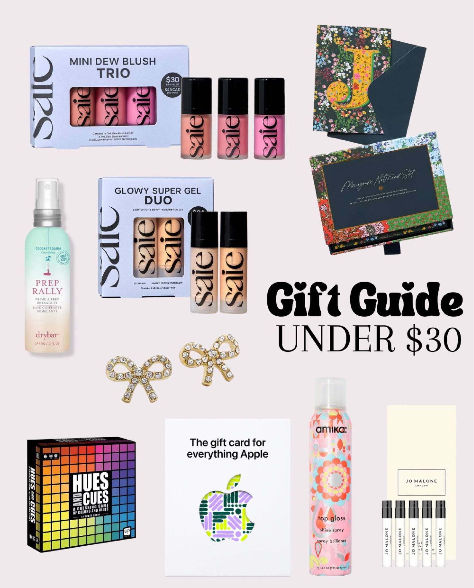 My Stocking Stuffer Wishlist! All under $30 and exact products listed! Perfect gifts for you, your mom, or a friend! Some products are not providing pictures but everything is linked!

#LTKGiftGuide #LTKbeauty #LTKfindsunder50