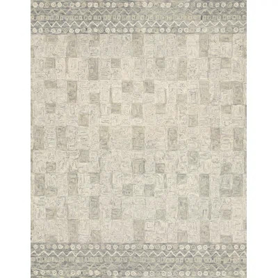 Geometric Hand Hooked Wool Beige/Brown Area Rug Justina Blakeney x Loloi Rug Size: Round 5'0 | Wayfair North America