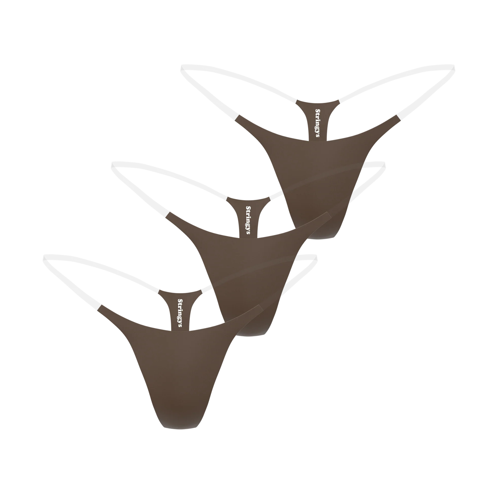 3 Pack Nude Invisible Underwear | Stringys