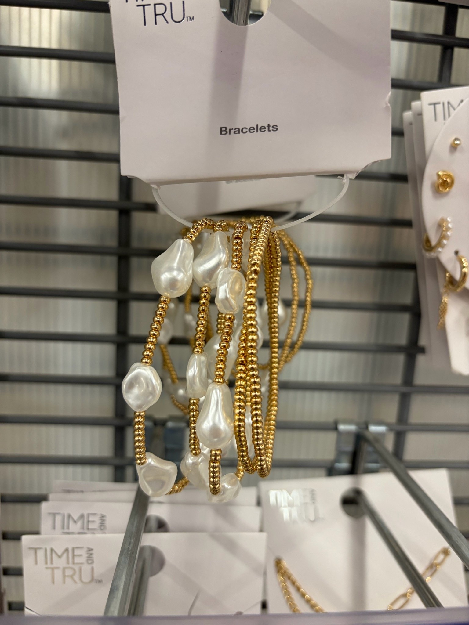 The prettiest little stack ✨💛 These gold pearl bracelets from Walmart look so much more expensive than they are! The perfect everyday accessory to elevate any outfit. 🤍 #LTKFinds #WalmartFashion #AffordableStyle #PearlJewelry #LTKStyle
