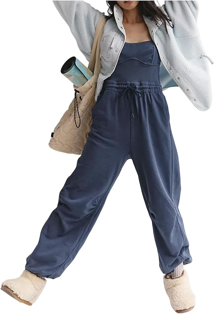 Womens Sleeveless Overalls | Amazon (US)